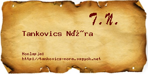 Tankovics Nóra névjegykártya